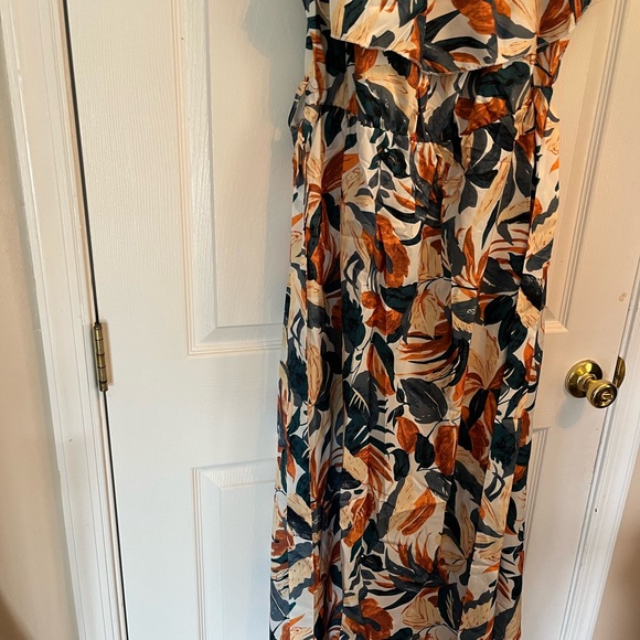 Women Plus Size Bohemian Floral Summer Tropical Vacation Midi Dress 18W & 20W - Picture 8 of 9